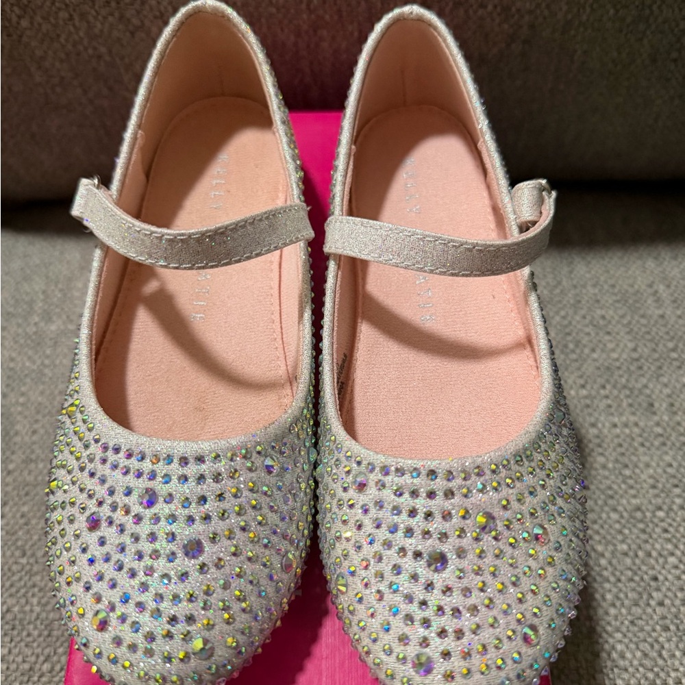 Kelly & Katie Glittery Kids Dress Shoes